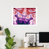 Erwachen Satan Poster (Heimbüro)