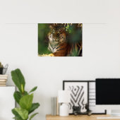 Erwachen Tiger Poster (Heimbüro)