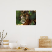 Erwachen Tiger Poster (Küche)