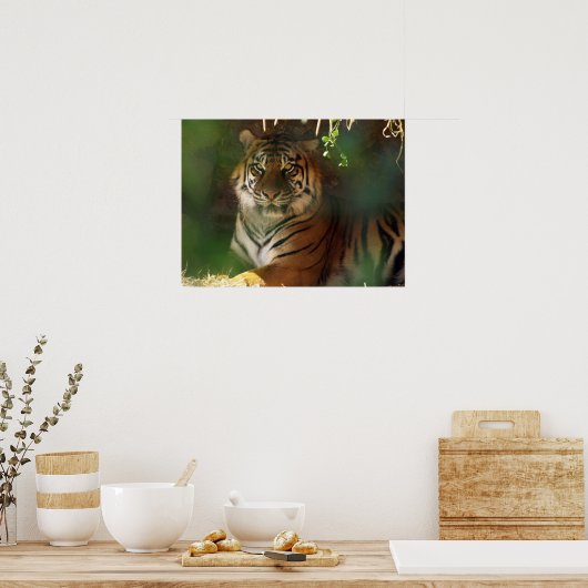 Erwachen Tiger Poster (Küche)