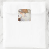 Erwachende Frau, 1876 (Öl auf Leinwand) Quadratischer Aufkleber (Tasche)