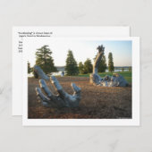 Erwachende Skulptur in Washington, D.C. Ankündigungspostkarte (Vorne/Hinten)