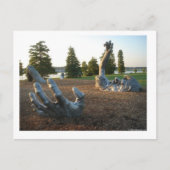 Erwachende Skulptur in Washington, D.C. Ankündigungspostkarte (Vorderseite)