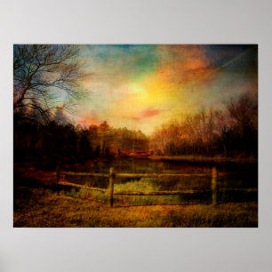 Erwachener Frühling im Lake Superior Poster