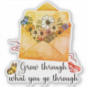 Erwachsen durch das, was Sie durchmachen Aufkleber (Vorderseite)