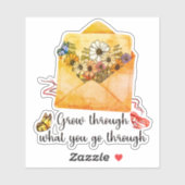 Erwachsen durch das, was Sie durchmachen Aufkleber (Blatt)