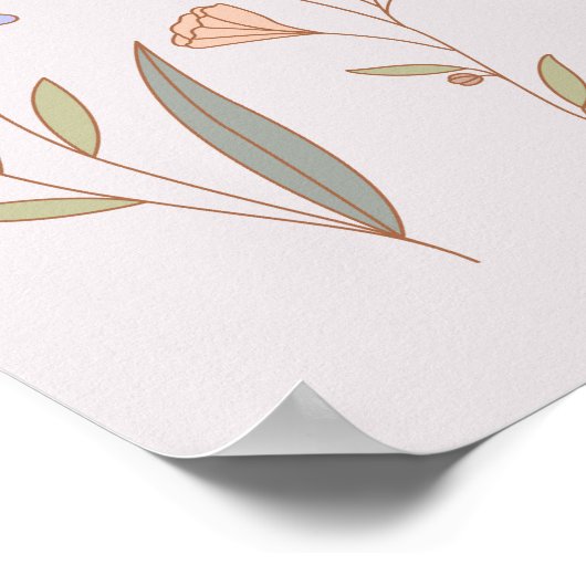 Erwachsen durch das, was Sie durchmachen | Florals Poster (Ecke)