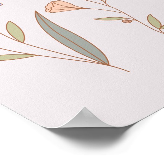 Erwachsen durch das, was Sie durchmachen | Florals Poster (Ecke)