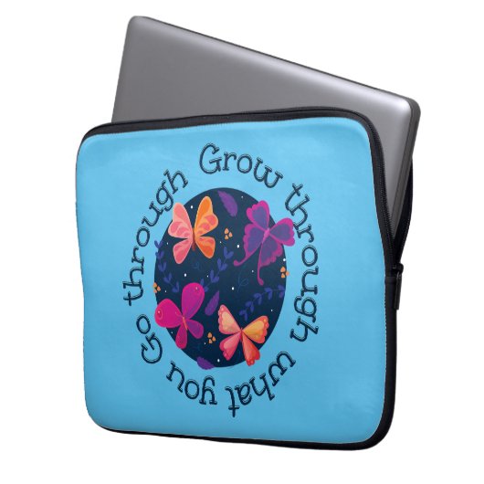 Erwachsen durch das, was Sie durchmachen Laptopschutzhülle (Vorderseite Links)