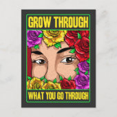 Erwachsen durch das, was Sie durchmachen Postkarte (Vorderseite)