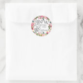 Erwachsen durch das, was Sie durchmachen, Zitat Po Runder Aufkleber (Tasche)