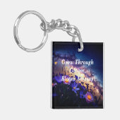 Erwachsen durch Gloom: Aurora Night Sky Schlüsselanhänger (Vorderseite links)