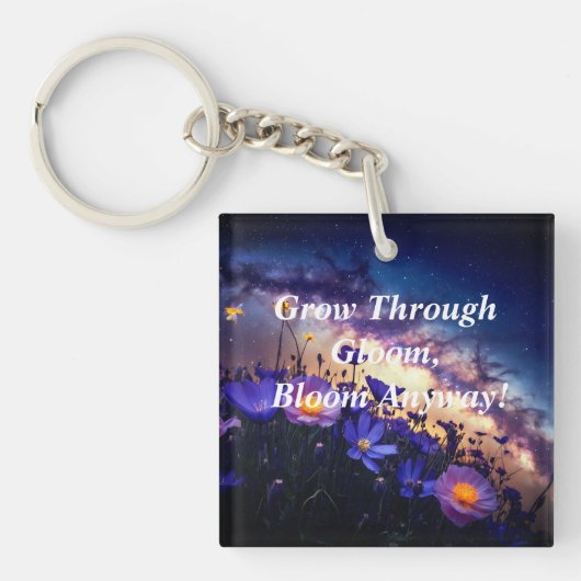 Erwachsen durch Gloom: Aurora Night Sky Schlüsselanhänger (Vorderseite)