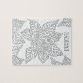 Erwachsen-Farbton-Rosen-optionaler Name der Puzzle (Horizontal)