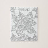 Erwachsen-Farbton-Rosen-optionaler Name der Puzzle (Vertikal)