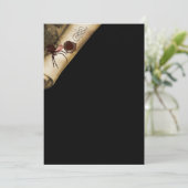 Erwachsen-Halloween-Spinnenrolle Einladung (Stehend Vorderseite)