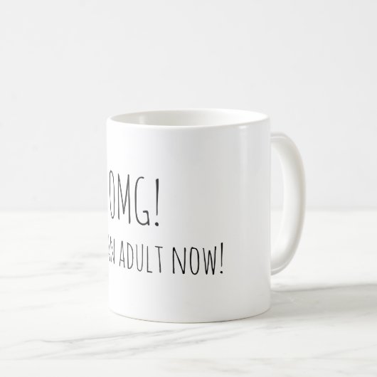 Erwachsen Kaffeetasse (VorderseiteRechts)