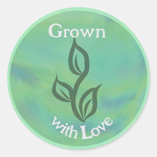 Erwachsen mit Liebe I Runder Aufkleber (Vorderseite)