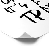 Erwachsen Sie nicht, es ist ein Fallen-Poster Poster (Ecke)