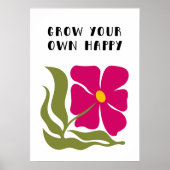 Erwachsen Sie sich glücklich Poster (Vorne)