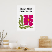 Erwachsen Sie sich glücklich Poster (Küche)