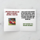 Erwachsen zu einem mechanischen Geburtstag Karte (Innenseite)