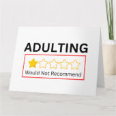 Erwachsene 1 Stern würde keinen sonnigen Geburtsta Karte (Vorderseite)