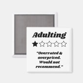 Erwachsene 1-Sterne-Bewertung Magnet (Vorderseite/Rückseite)