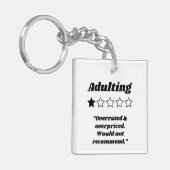 Erwachsene 1-Sterne-Bewertung Schlüsselanhänger (Vorderseite links)