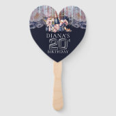 Erwachsene 20. Geburtstag Foto Personalisiert Fächer (Vorderseite)