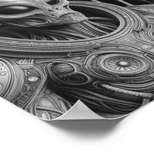 Erwachsene Alien 3D Poster (Ecke)