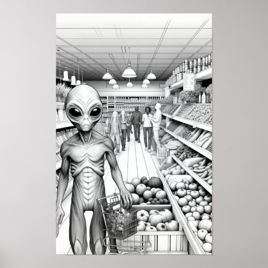 Erwachsene Alien 3D Poster (Vorne)