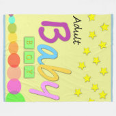 Erwachsene Baby-Decke/erwachsenes Baby Fleecedecke (Vorderseite (Horizontal))