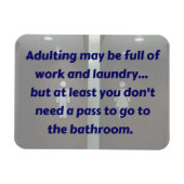 ERWACHSENE: Badepassmagnet Magnet (Horizontal)