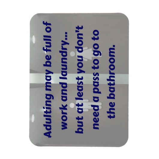 ERWACHSENE: Badepassmagnet Magnet (Vertikal)