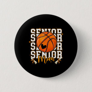 Erwachsene Basketball-Mutter 2026 Lustiger Basketb Button