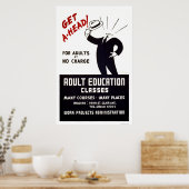 Erwachsene Bildung Klassen 1938 WPA Poster (Küche)