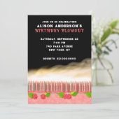 ERWACHSENE BIRDERTAGSPARTEIEN EINLADUNG (Stehend Vorderseite)