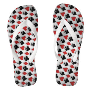 Erwachsene, Breitband-Flip-Flops/Karten Badesandalen