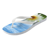 Erwachsene, breite Strap Flip Flops/Daisy Badesandalen (Schrägansicht)
