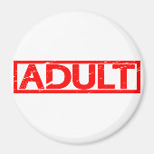 Erwachsene Briefmarke Magnet (Vorne)