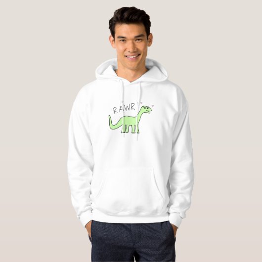 Erwachsene Bronto Rawr Kapuzenpullis Hoodie (Vorne ganz)