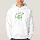 Erwachsene Bronto Rawr Kapuzenpullis Hoodie (Vorderseite)
