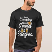 Erwachsene Camping gleicht Smores Sangria Funny T-Shirt (Vorderseite)