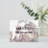 ERWACHSENE: Das Leben Got einfach echte Postkarte (Stehend Vorderseite)