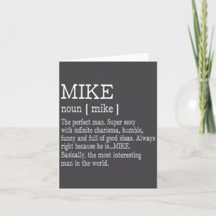 Erwachsene Definition Vorname Mike Männer Lustig Karte