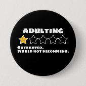 Erwachsene, die überbewertet sind, würden keinen S Button (Vorderseite)