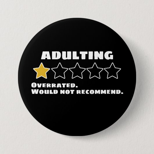 Erwachsene, die überbewertet sind, würden keinen S Button (Vorderseite)