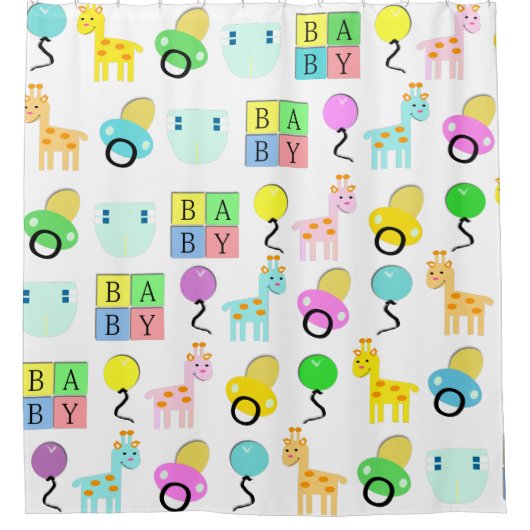 Erwachsene Dusche der Babyparty Duschvorhang (Vorderseite)