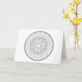 Erwachsene Farbton-Blumen-Anmerkungs-Karte mit Karte (Gelbe Blume)